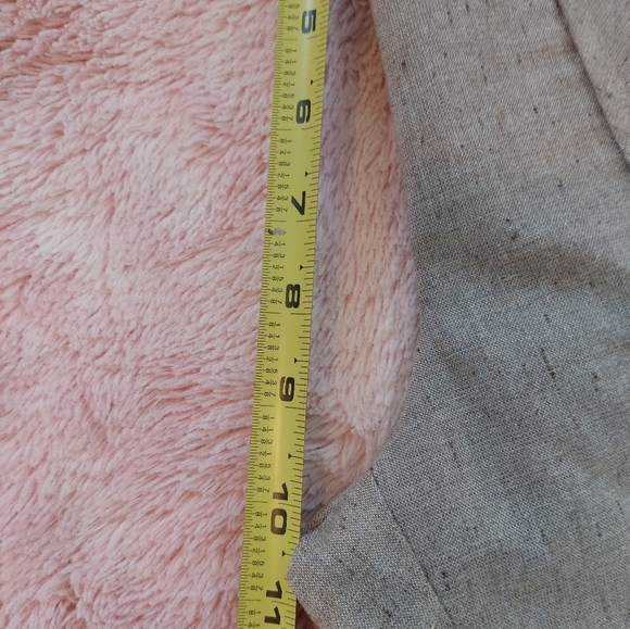 Carol Young Undesigned Linen And Silk Blend Wide Leg Flare Trouser Pants Size 8 - Picture 9 of 10